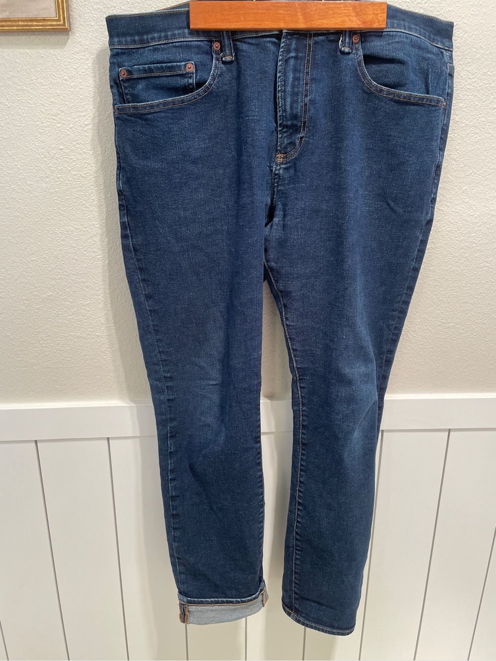 GAP Men's Skinny Jeans in Dark Blue Denim 38/32